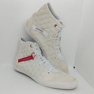Converse One Star United Bamboo Mens Pre-owned White Quilted Sneakers-sz. 10 1/2